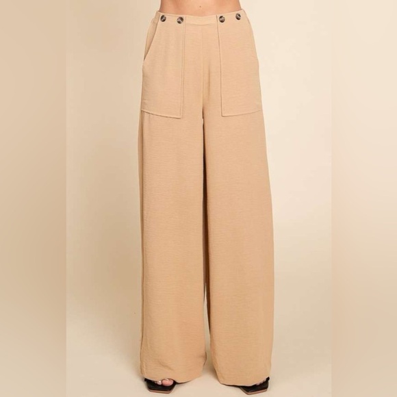 Culture Code Full Size High Waist Wide Leg Cargo Pants - Picture 4 of 4